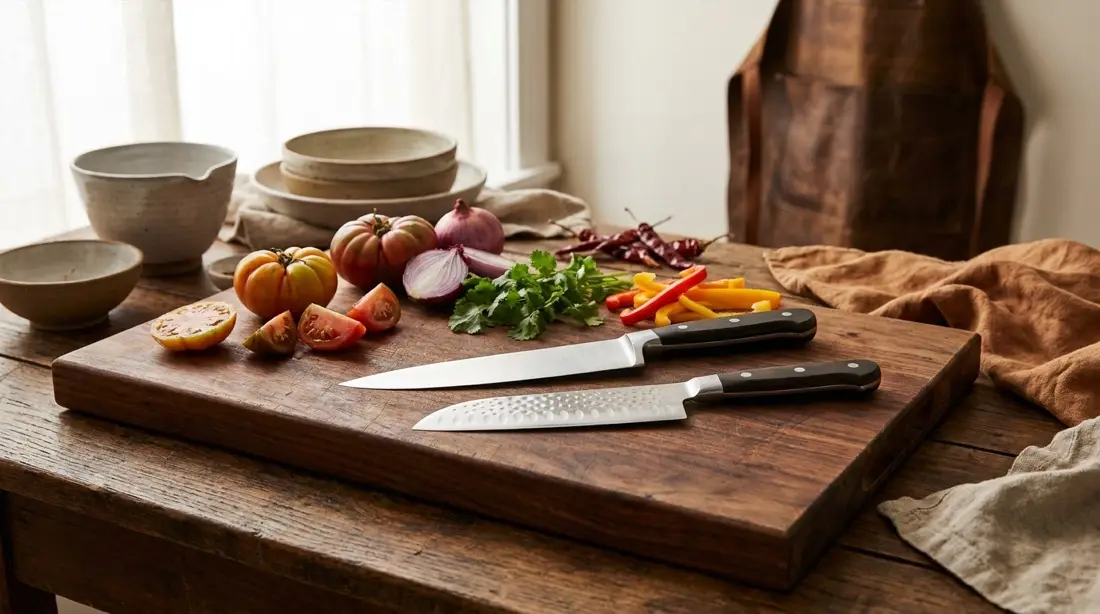 Santoku vs. cuchillo de chef: ¿cuál elegir?